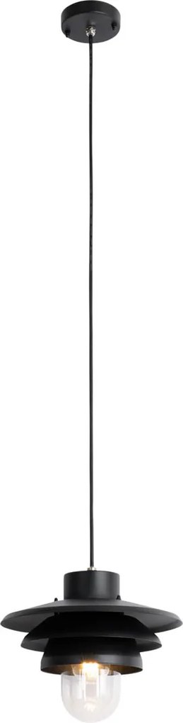 Candeeiro de pendente de exterior design preto IP44 - Morty
