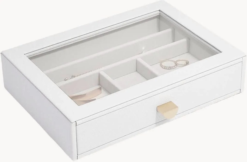 Caixa para joias Classic Pebble White