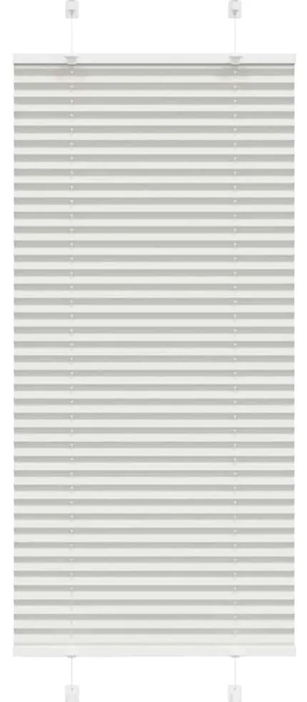 Cinzento Luz Plissada Cega 55x150 cm Largura Tecido 54,4 cm
