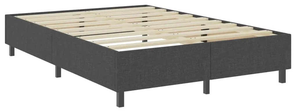 Estrutura de cama boxspring 180x200 cm tecido cinzento