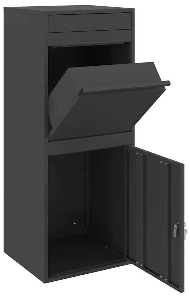 Caixa para entrega de pacotes Preto 41 x 38 x 103 cm Aço