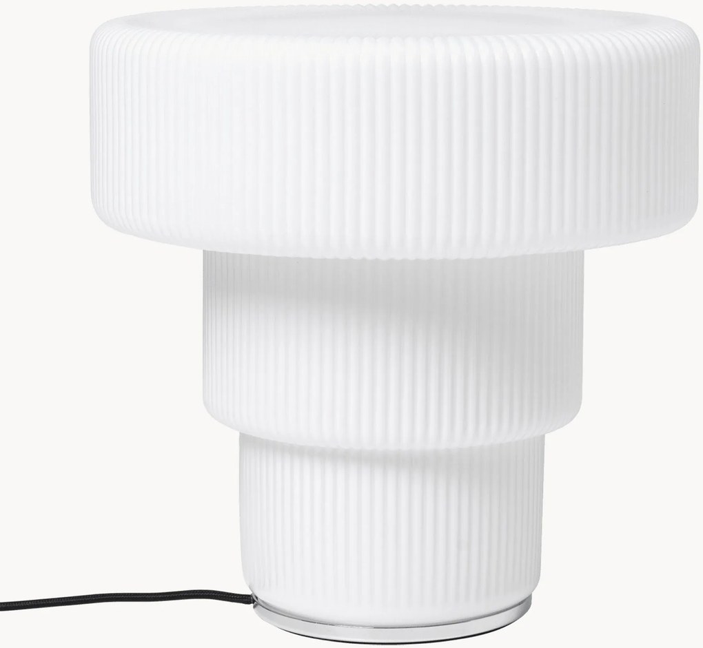 Candeeiro de mesa LED artesanal Ripple