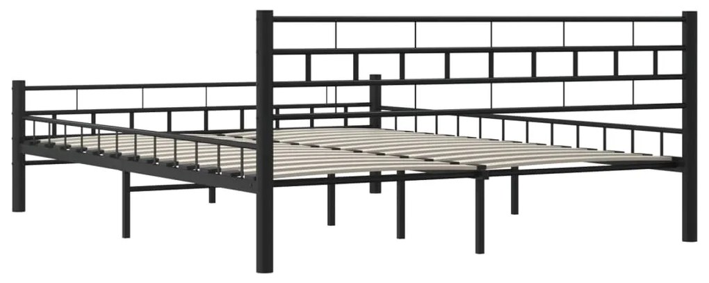 Estrutura de cama aço 160x200 cm preto