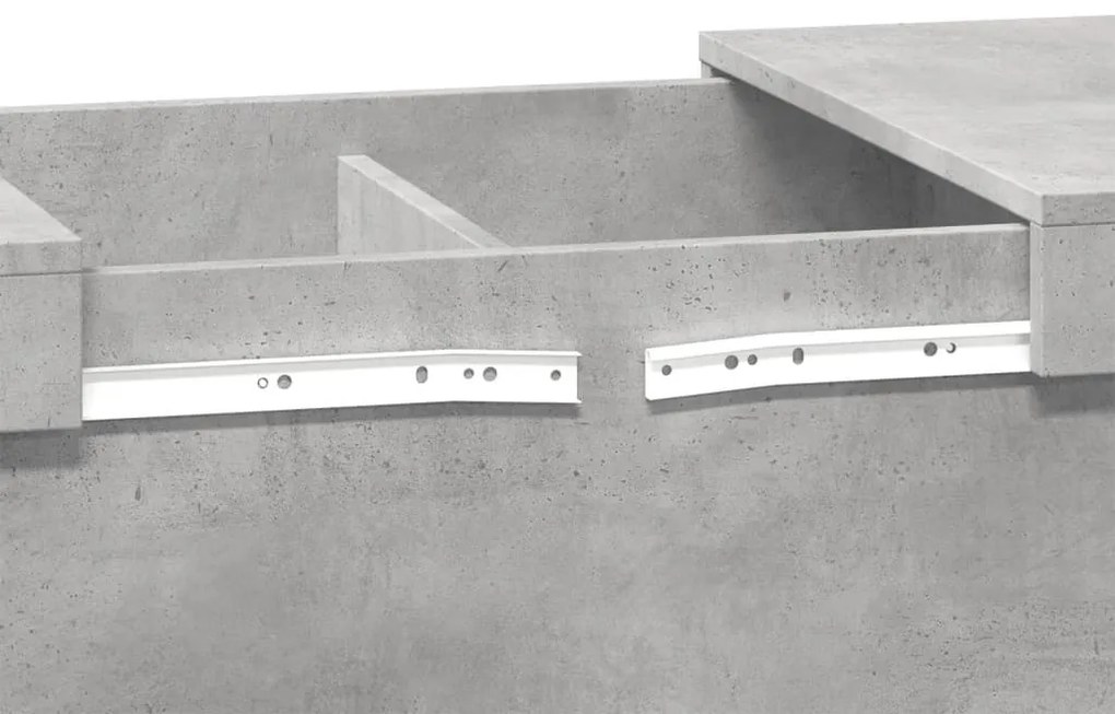 Mesa de centro 100x55x40 derivados de madeira cinzento cimento