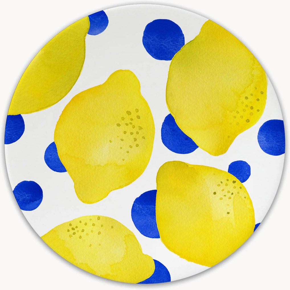 Prato de sobremesa Lemon & Dots