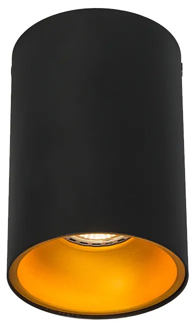 LED Foco inteligente preto com dourado incluindo fonte de luz WiFi GU10 - Deep Moderno,Design