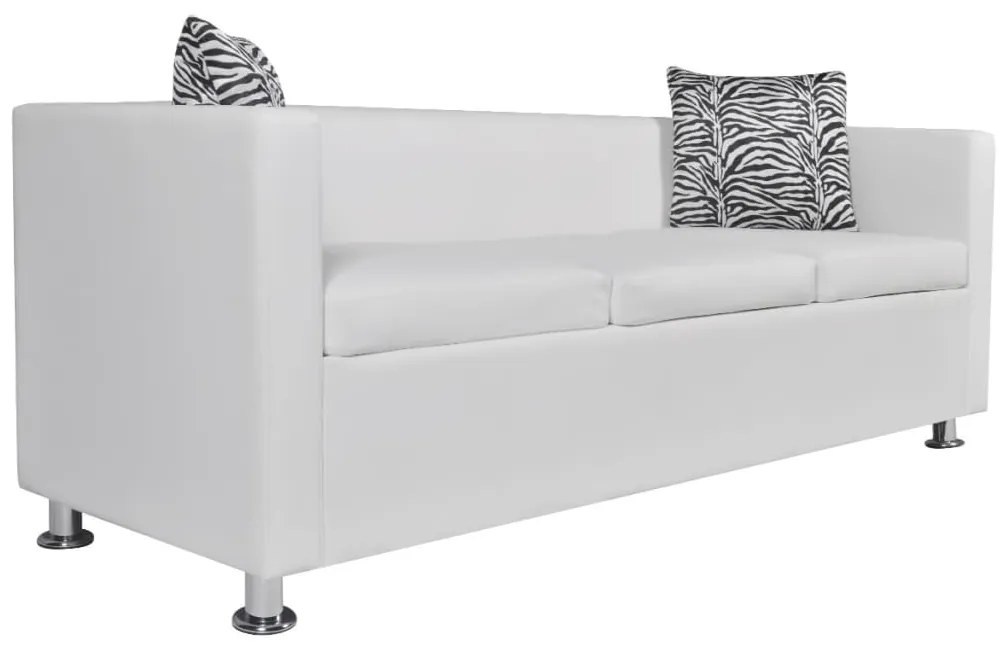 Sofá Elmano - De 3 Lugares com 2 Almofadas Decorativas - 170x62,5x63 c