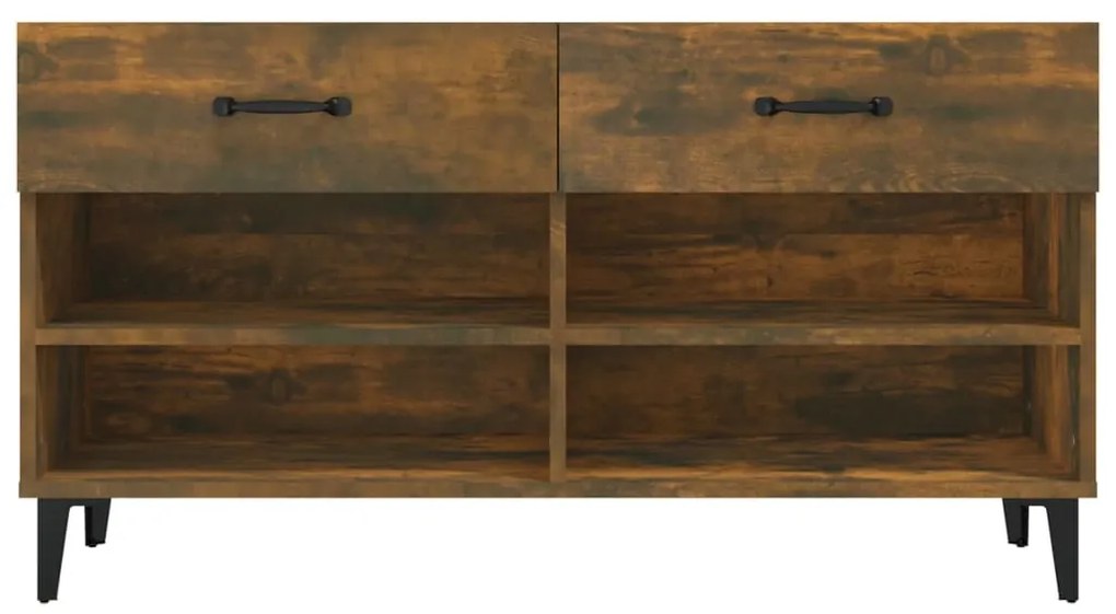 Sapateira 102x35x55 cm derivados de madeira carvalho fumado