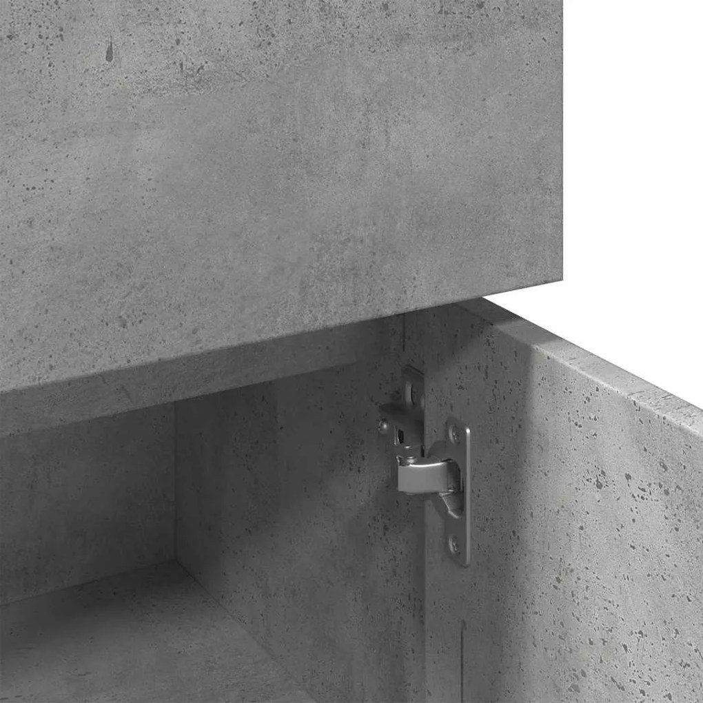 Armário casa de banho 30x30x95 cm contrapl. cinzento cimento