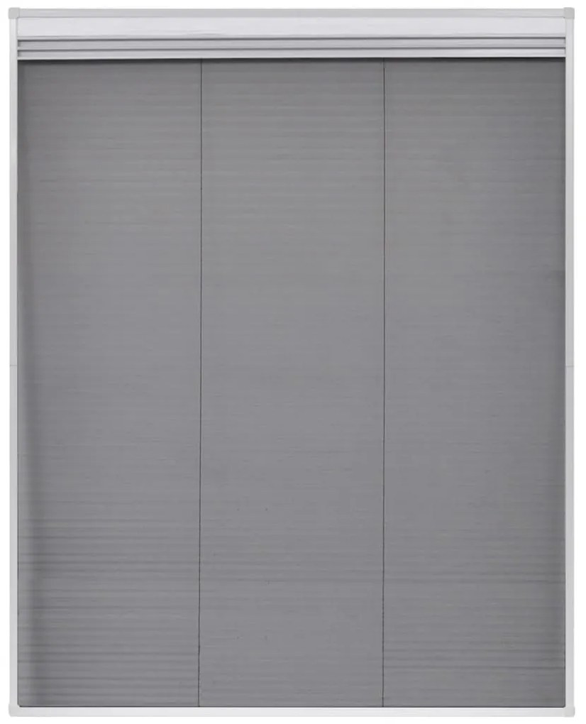 Tela anti-insetos plissada janela quebra-luz alumínio 80x100cm