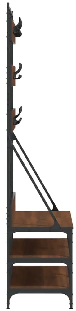 Conjunto de Entrada - Bengaleiro c/ arrumação calçado 100x40x184 cm ca