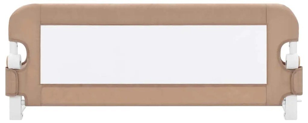 Barra segur. cama infantil 102x42cm poliéster cinza-acastanhado