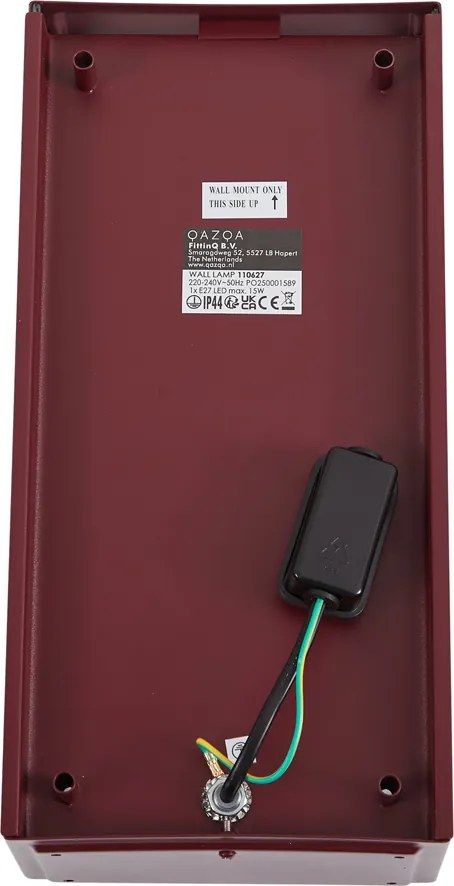 Candeeiro de parede exterior clássico vermelho IP44 - Rotterdam