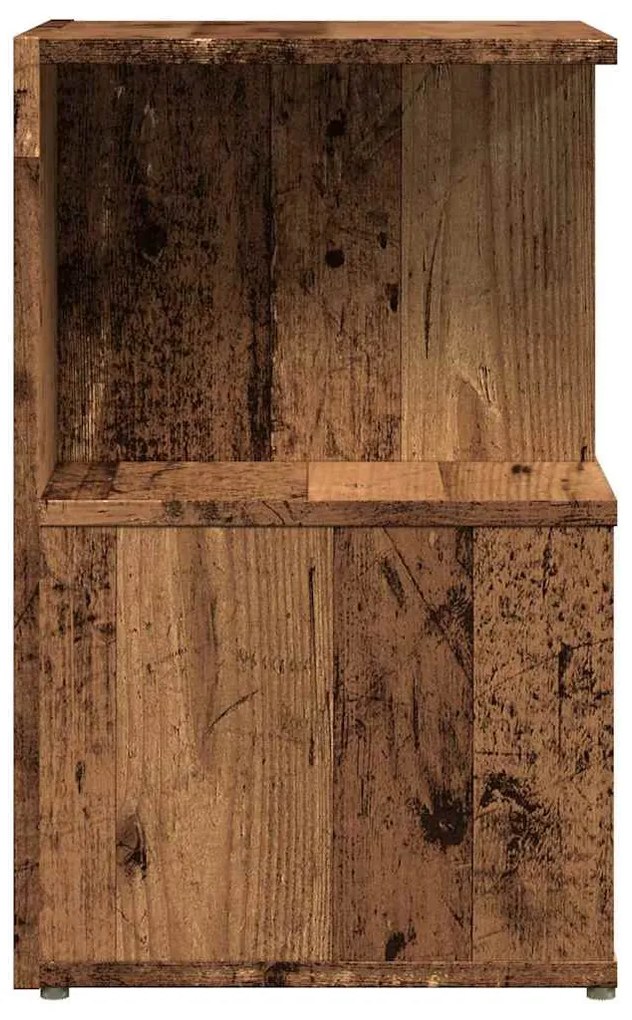 Mesa de cabeceira madeira velha 35x35x55 cm madeira trabalhada