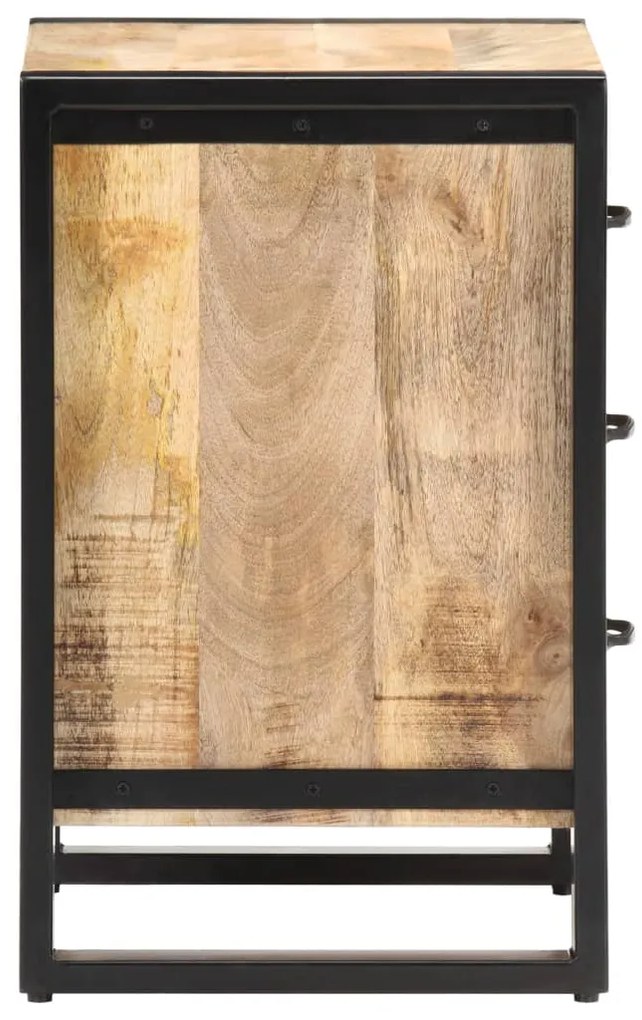 Mesa de cabeceira 40x35x55 cm madeira de mangueira maciça
