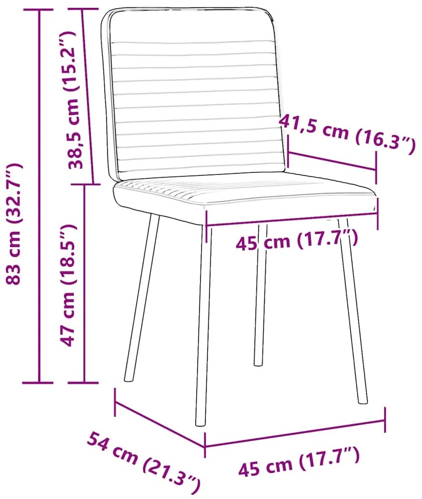 Cadeiras de jantar 4 pcs veludo rosa