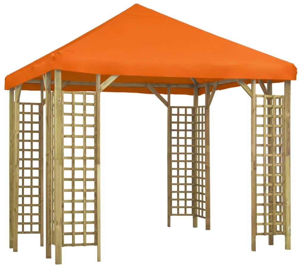 vidaXL Gazebo 3x3 m laranja