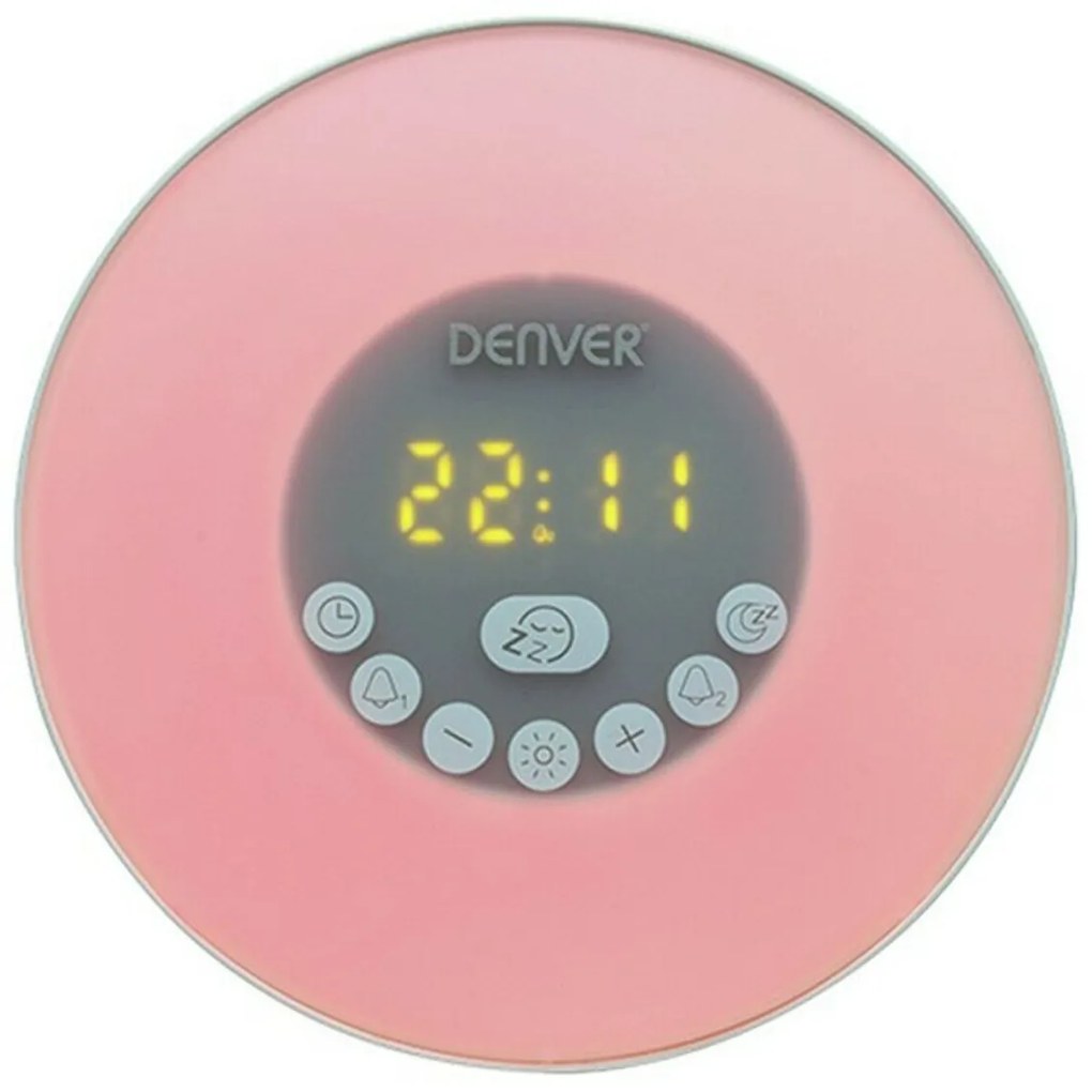 Rádio Despertador Denver Electronics 111131010010 FM Bluetooth LED
