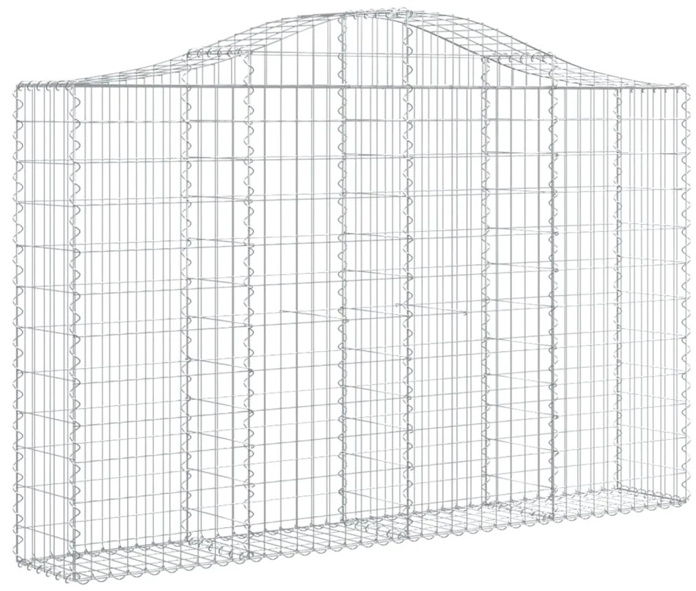 Cestos gabião arqueados 13 pcs 200x30x120/140 ferro galvanizado