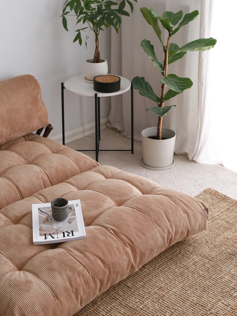 Sofá-Cama 2 Lugares Fold – Camel – 120x79 cm