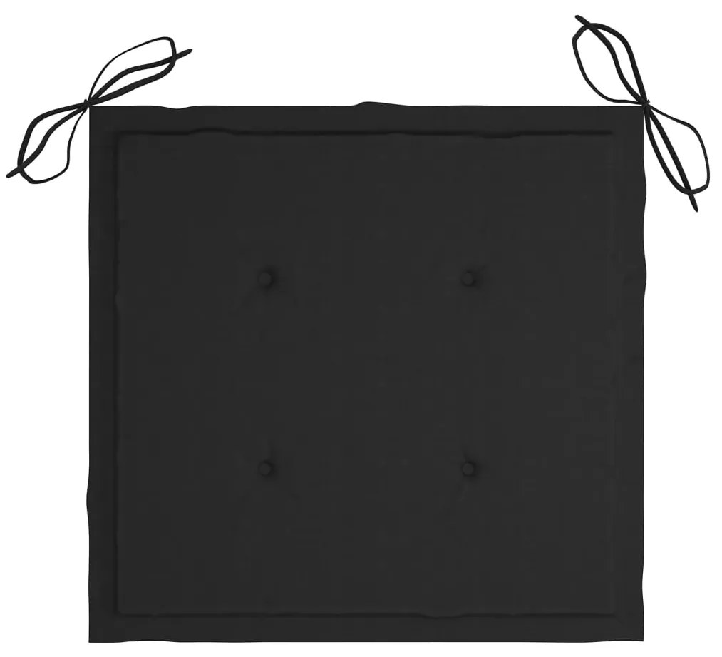 Cadeiras de jardim com almofadões 6 pcs acácia maciça
