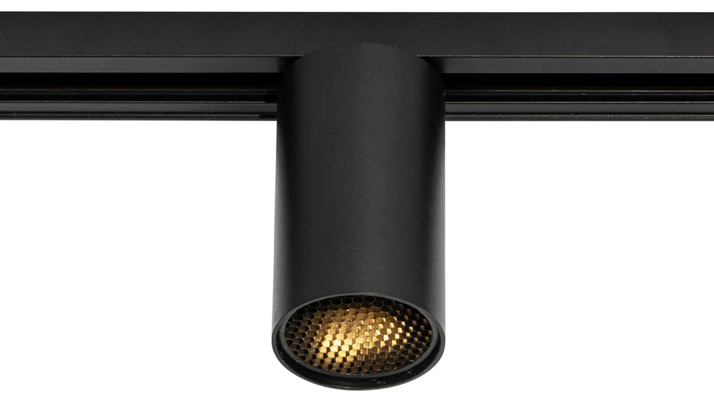 Projetores modernos pretos para sistema de calhas monofásicas GU10 35 mm - Iconic Ruby Honey