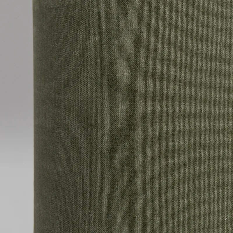 Candeeiro de suspensão preto com cúpula 35 cm verde ajustável 2 luzes - Blitz Moderno