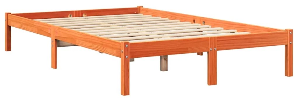 Cama com estante sem colchão 135x190 cm pinho maciço