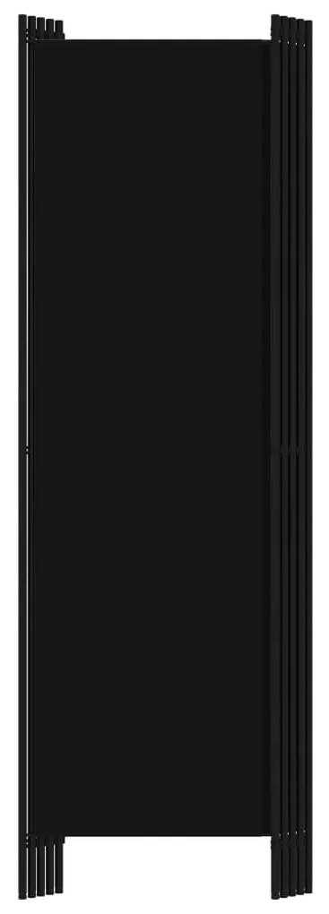 Divisão de quarto com 5 painéis 250x180 cm preto