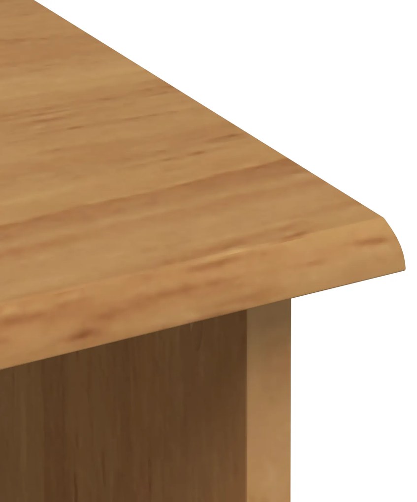 Hutch “ASKIM” Castanho 91x40x199.5 cm Madeira Maciça Pinus