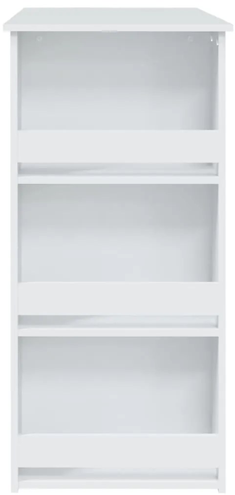 Mesa de bar com prateleira derivados de madeira branco