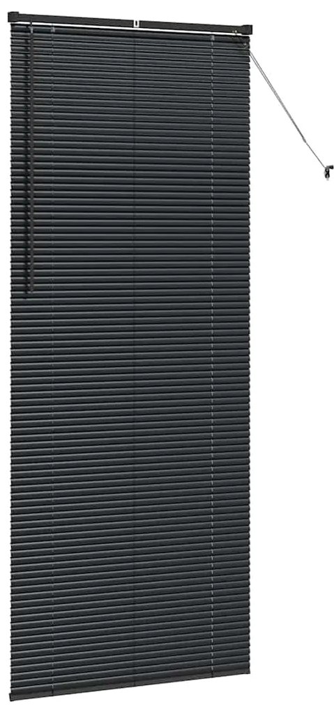 Persiana de Janela com cortinas Outros Manual Preto 90 x 220 cm Alumín