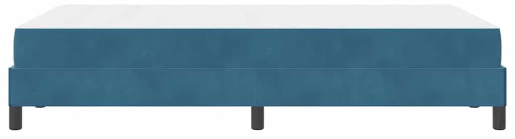 Cama box spring com colchão Azul Escuro 120 x 190 cm Veludo