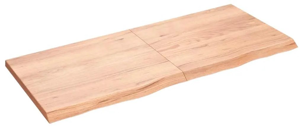 Prateleira de parede 140x60x(2-4) cm carvalho tratado castanho