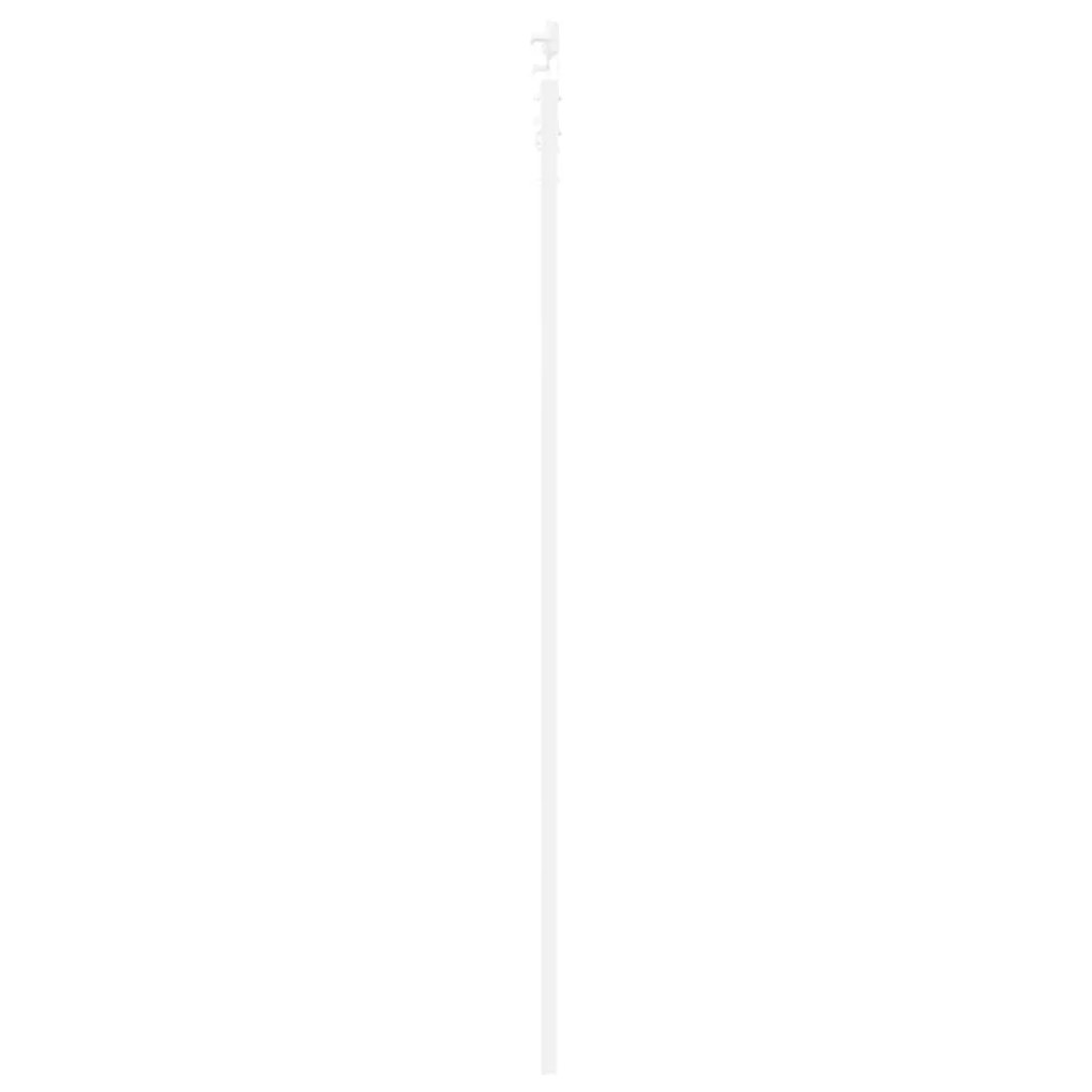 Porta Deslizante vidaXL com Conjunto de Ferragens Branca 78x232 cm Mad