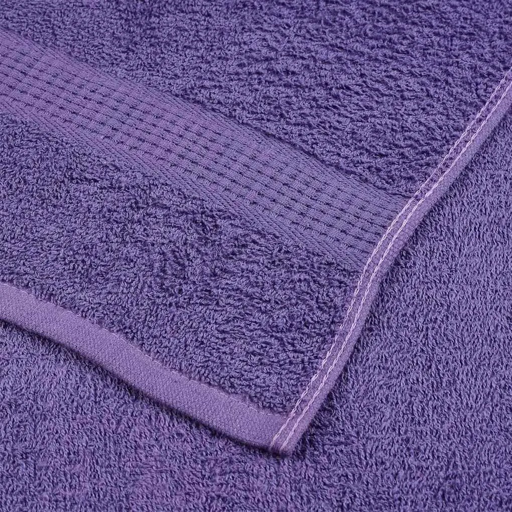 Toalhas de bidé 10 pcs 30x50 cm 360 gsm 100% algodão roxo