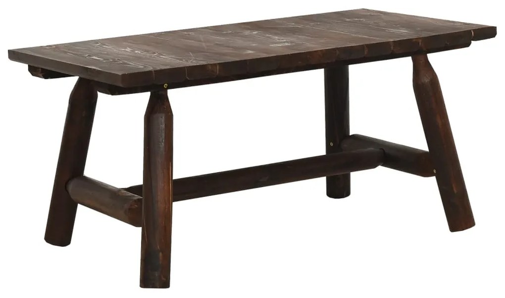 4 pcs conjunto lounge de jardim madeira de abeto maciça