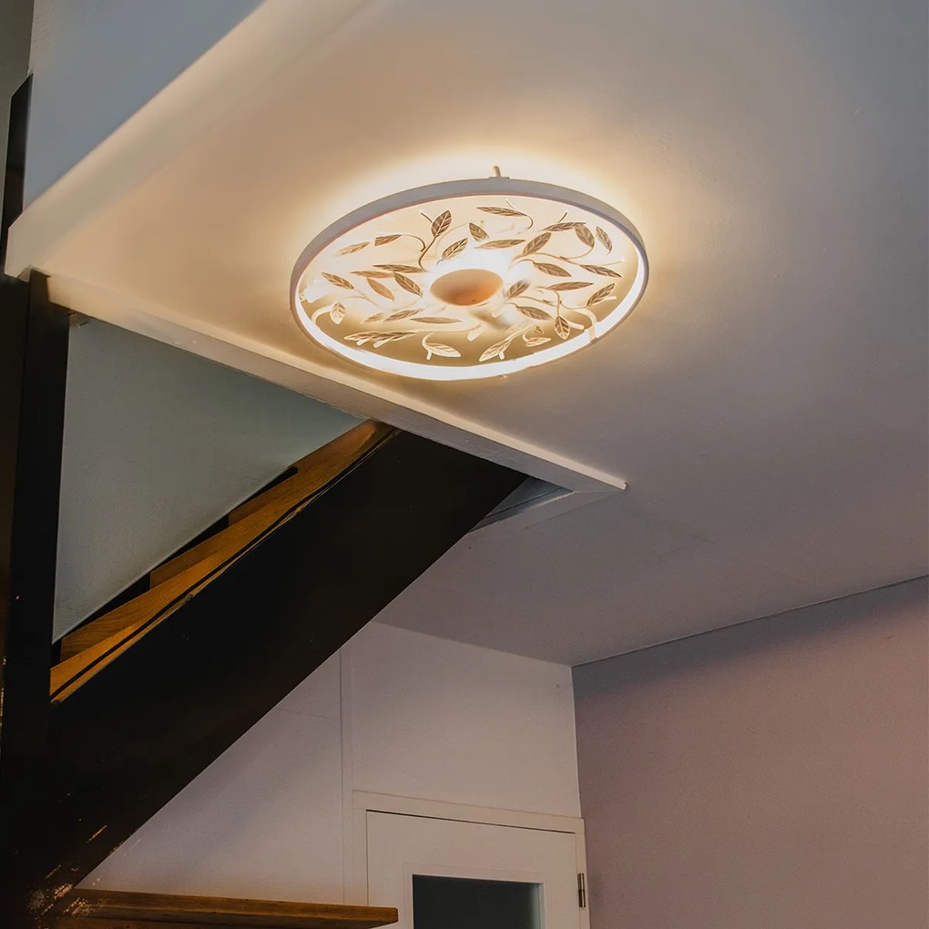 Candeeiro de teto branco Art Déco - Bota