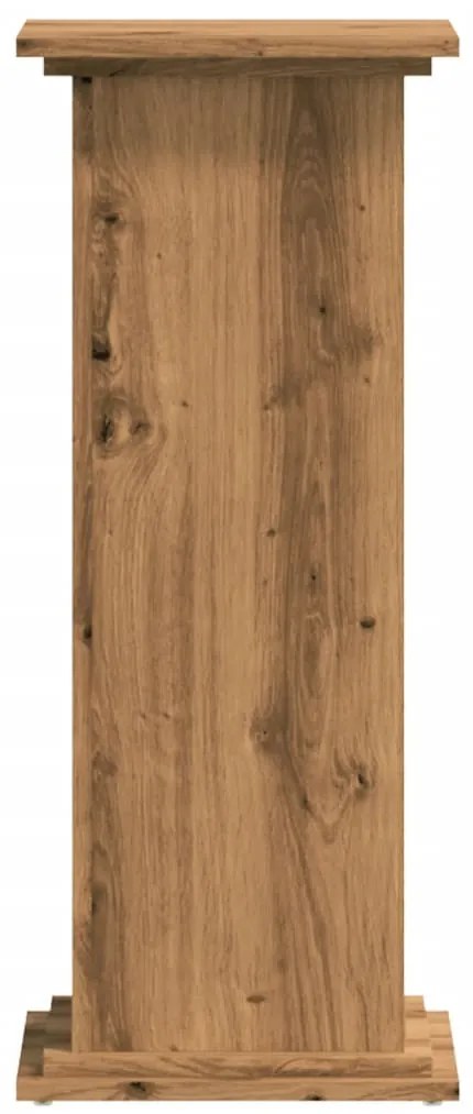 Suporte plantas 33x33x80 cm deriv. madeira carvalho artisiano