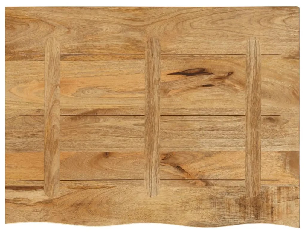 Tampo de mesa c/ borda viva 90x60x2,5cm mangueira áspera maciça