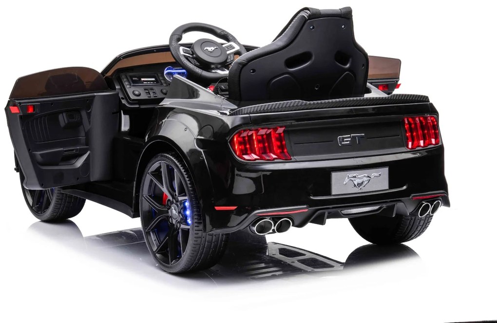 Carro de drift elétrico para crianças Ford Mustang 24V rodas de drift suaves- 2 motores de 25.000 rpm- modo de drift a 13 km/h- bateria de 24 V- rod