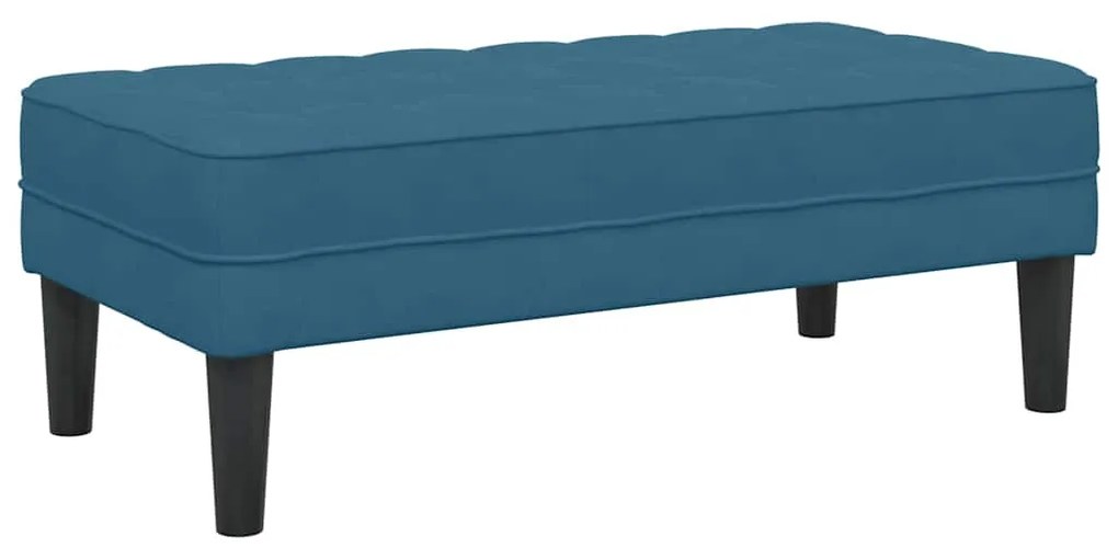 Banco Azul 113x57x39 cm Veludo