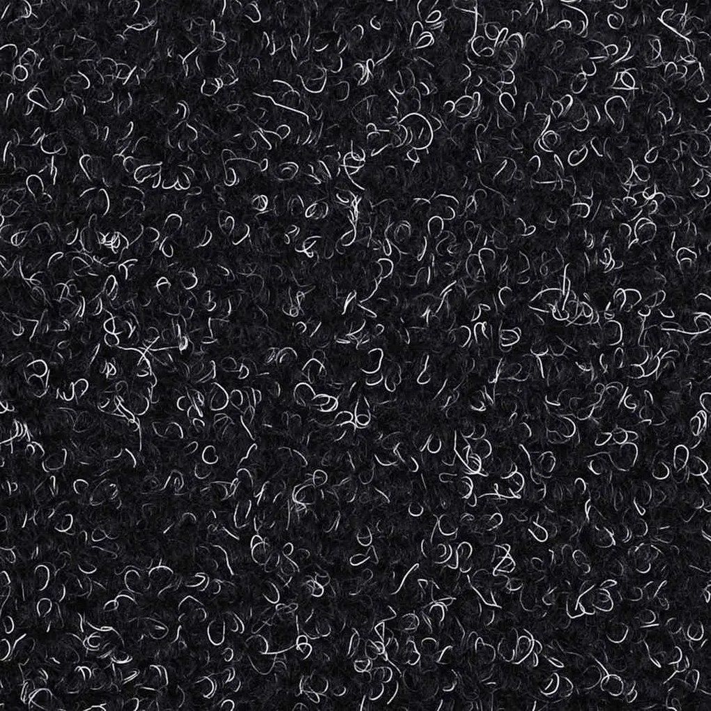 Tapetes de escada adesivos 30 pcs 56x17x3 cm preto