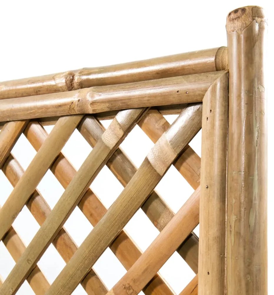 Floreira de jardim com treliça bambu 70 cm