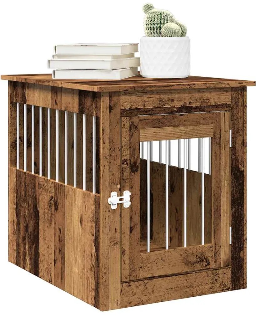 vidaXL Móveis para caixas para cães madeira velha 55x75x65 cm