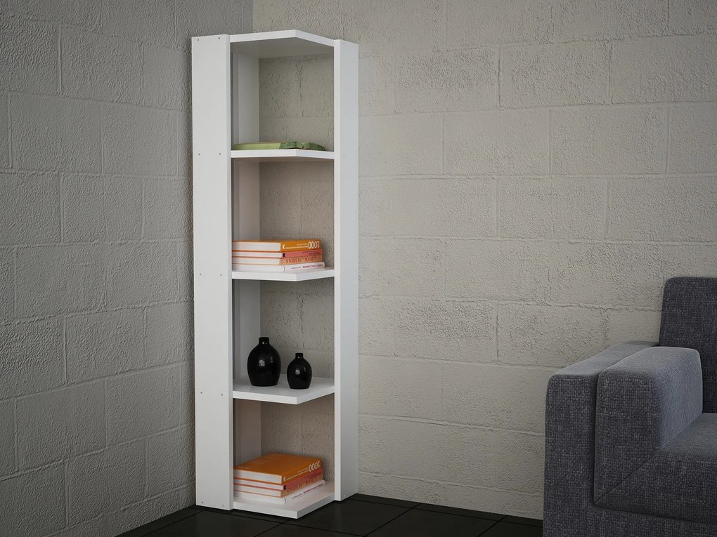 Estante Venita – Branco – 31,3x120x33,1 cm | Tribo Home