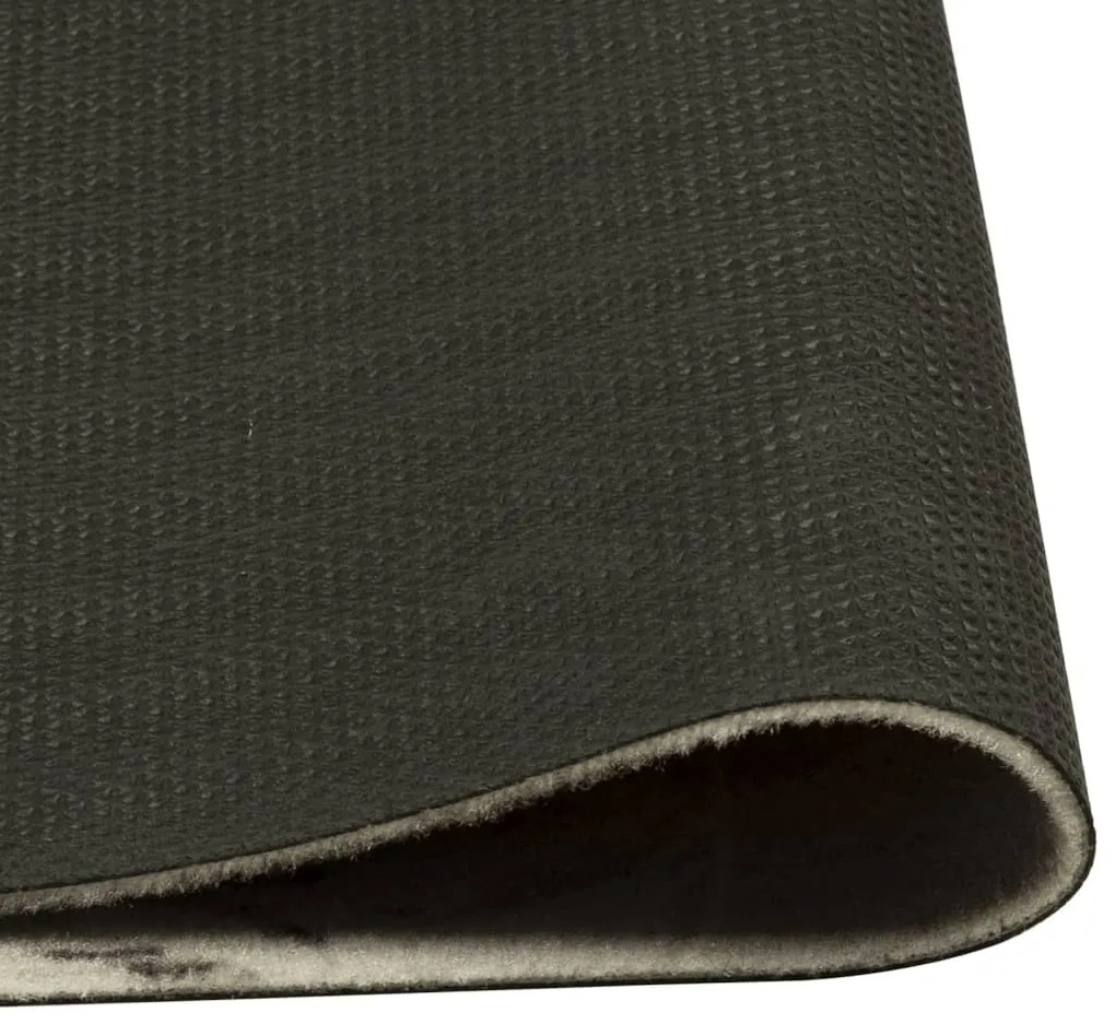 Tapete de cozinha lavável 45x150 cm veludo padrão café castanho