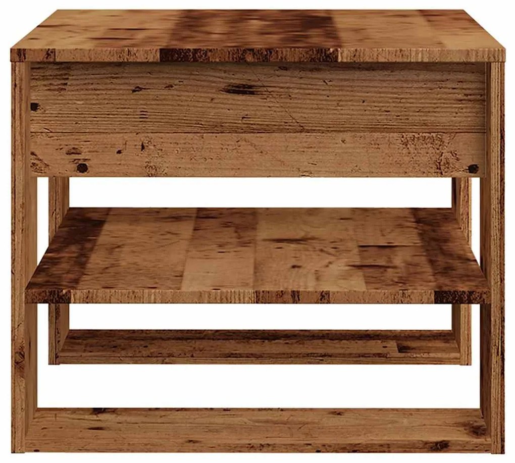 Mesa de centro 55,5x55x45 cm derivados de madeira madeira velha