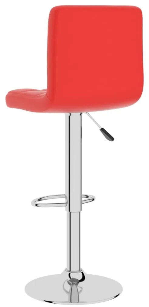 Banco de bar couro artificial vermelho