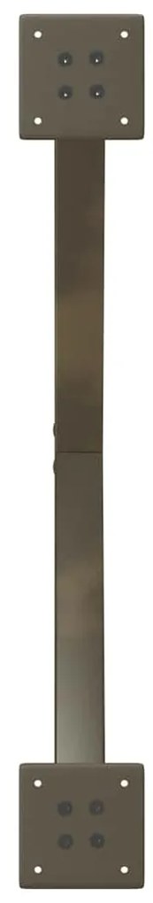 Pés para mesa de centro em formato de X, 2 peças, aço natural, 70x(30-